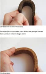 Bandsäge Korkbandage aus Kork mit Gummi vulkanisiert 3 mm – Bild 4