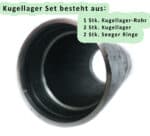 Kugellager Gehäuse mit Kugellager und Seeger Ringe – Bild 2